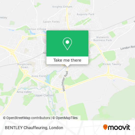 BENTLEY Chauffeuring map