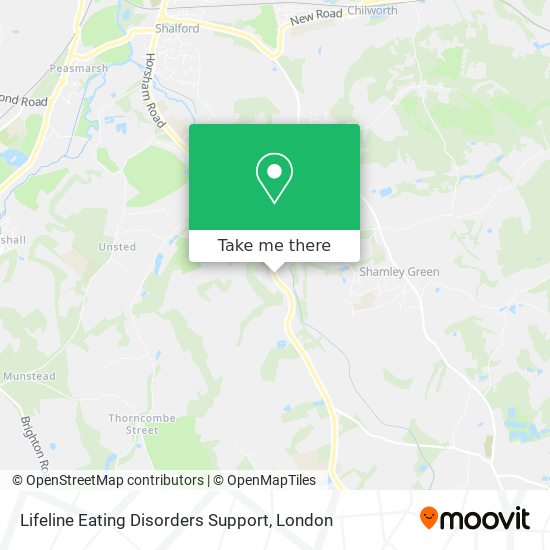 Lifeline Eating Disorders Support map