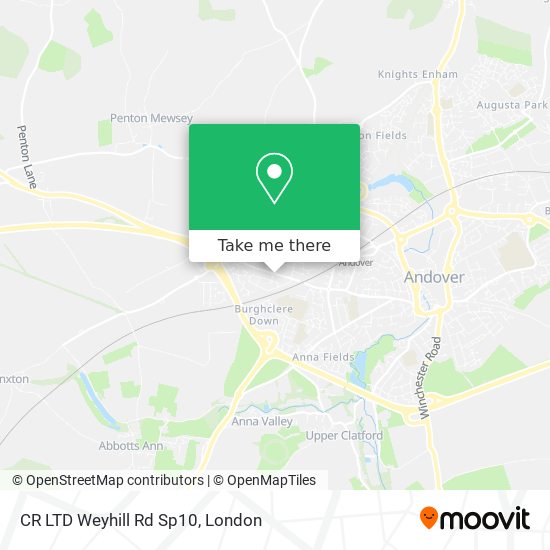 CR LTD Weyhill Rd Sp10 map