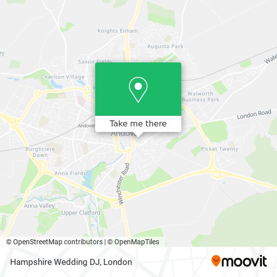 Hampshire Wedding DJ map