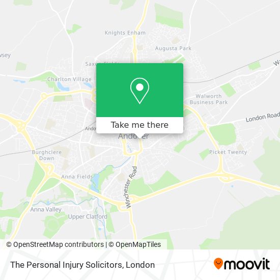 The Personal Injury Solicitors map