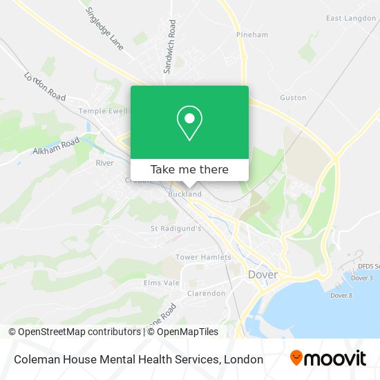 Coleman House Mental Health Services map