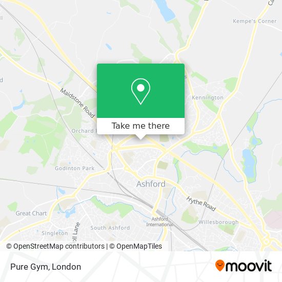 Pure Gym map