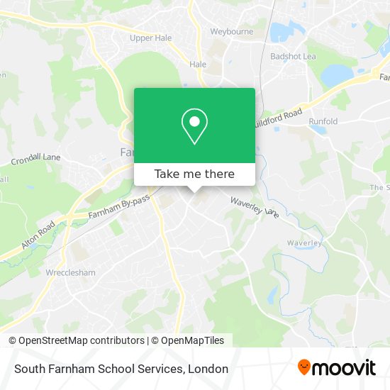 South Farnham School Services map