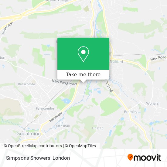 Simpsons Showers map