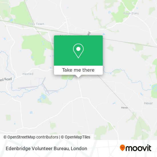 Edenbridge Volunteer Bureau map