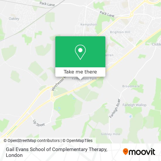 Gail Evans School of Complementary Therapy map