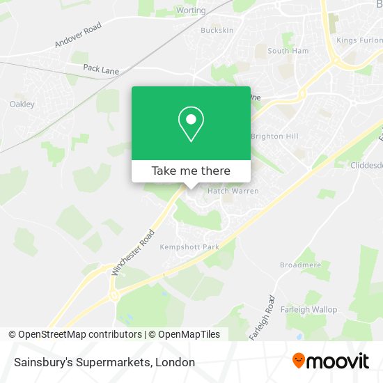 Sainsbury's Supermarkets map