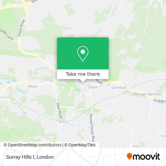 Surrey Hills I map