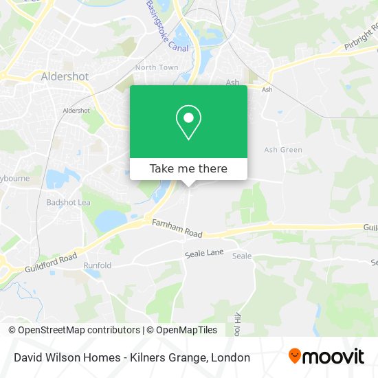 David Wilson Homes - Kilners Grange map