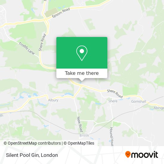 Silent Pool Gin map