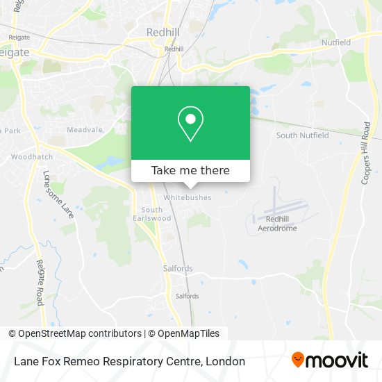 Lane Fox Remeo Respiratory Centre map