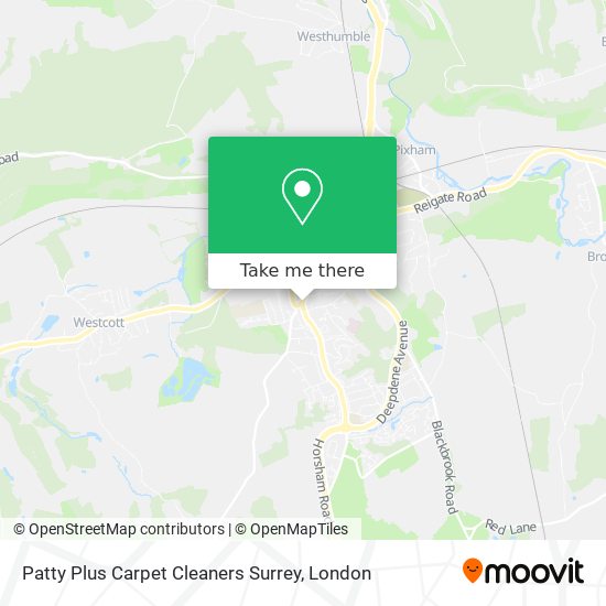 Patty Plus Carpet Cleaners Surrey map