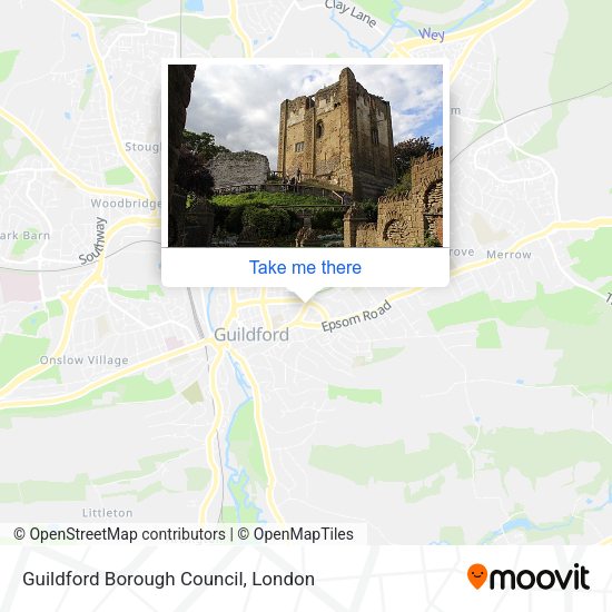 Guildford Borough Council map