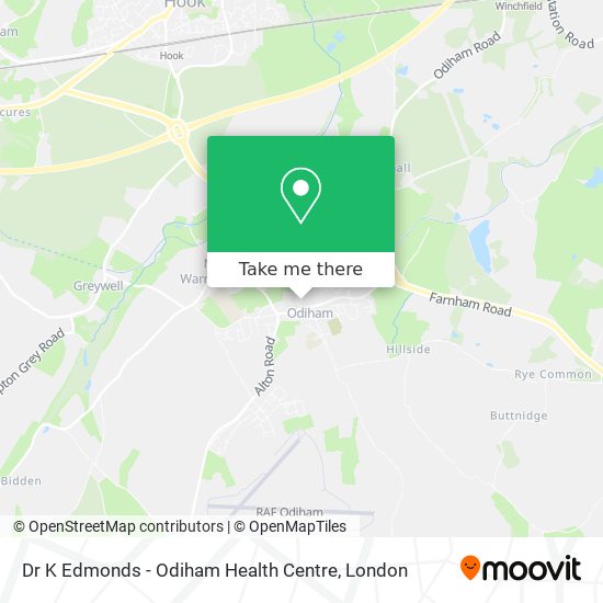 Dr K Edmonds - Odiham Health Centre map