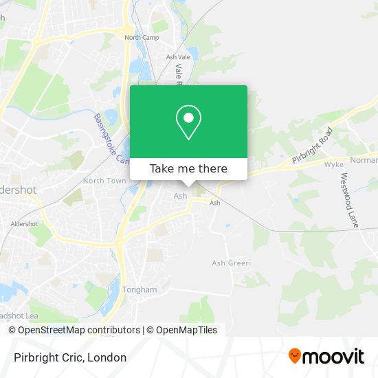 Pirbright Cric map