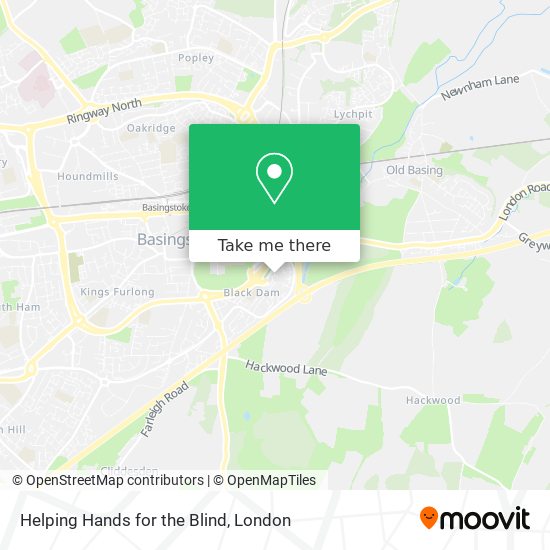 Helping Hands for the Blind map