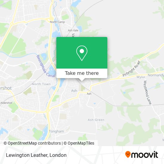 Lewington Leather map