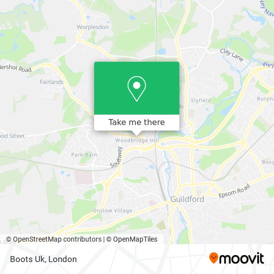 Boots Uk map