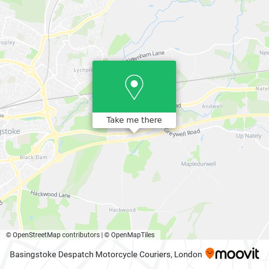 Basingstoke Despatch Motorcycle Couriers map