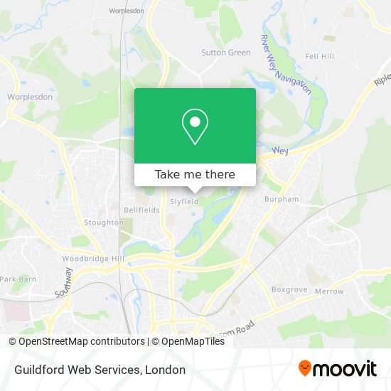 Guildford Web Services map