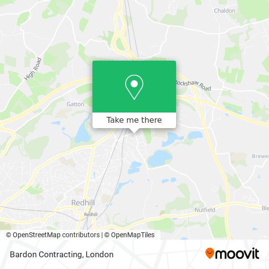 Bardon Contracting map