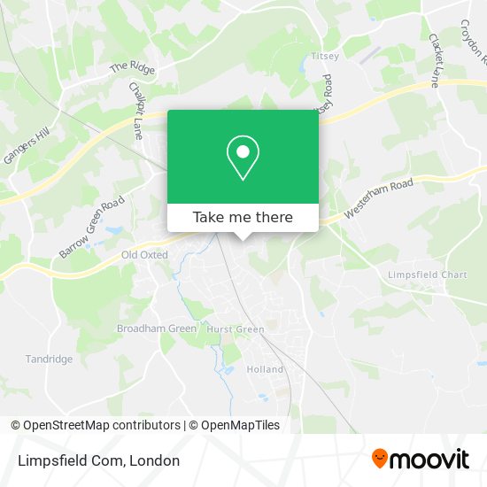 Limpsfield Com map