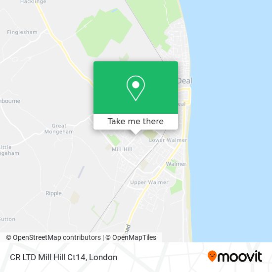CR LTD Mill Hill Ct14 map