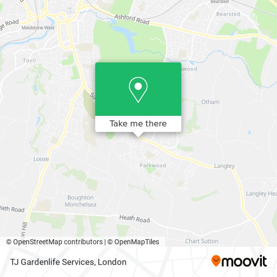 TJ Gardenlife Services map