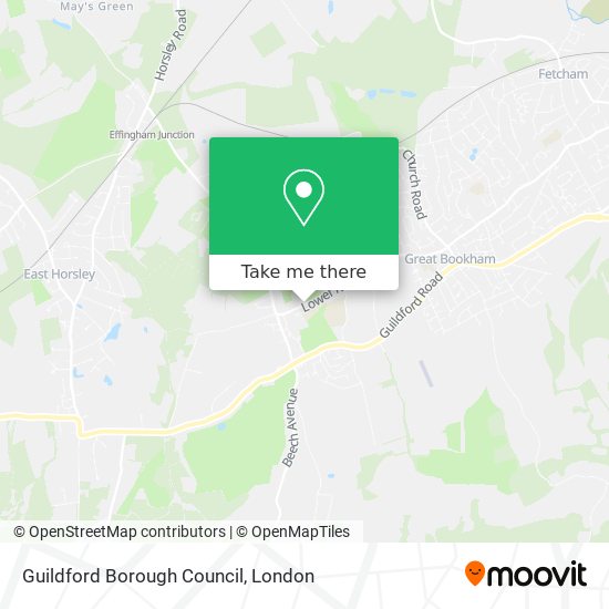 Guildford Borough Council map