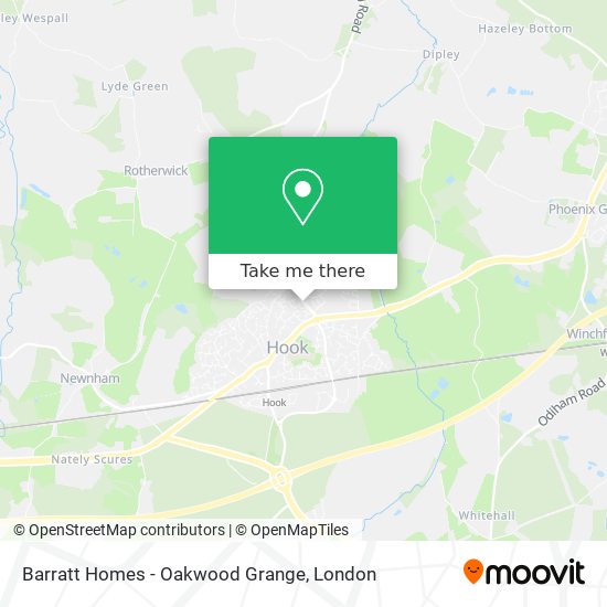 Barratt Homes - Oakwood Grange map