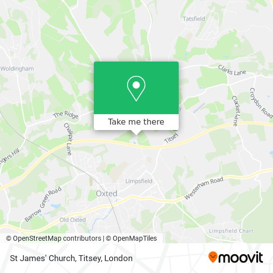 St James' Church, Titsey map