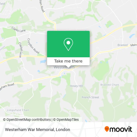 Westerham War Memorial map