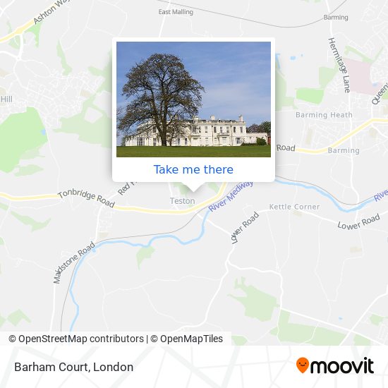 Barham Court map