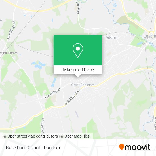 Bookham Countr map