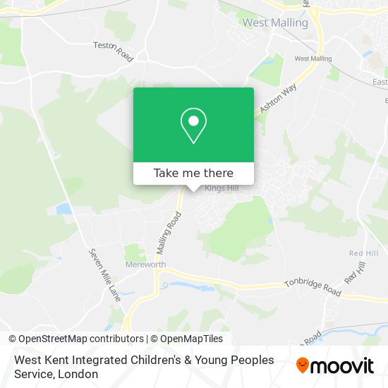 West Kent Integrated Children's & Young Peoples Service map