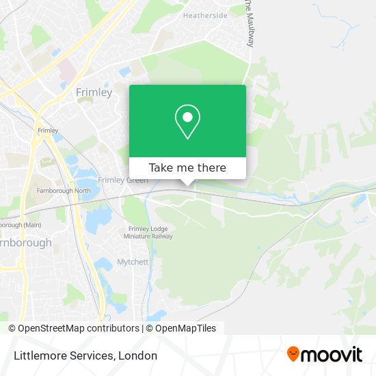 Littlemore Services map