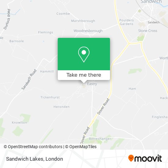 Sandwich Lakes map