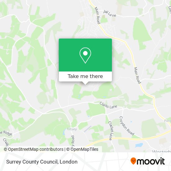 Surrey County Council map