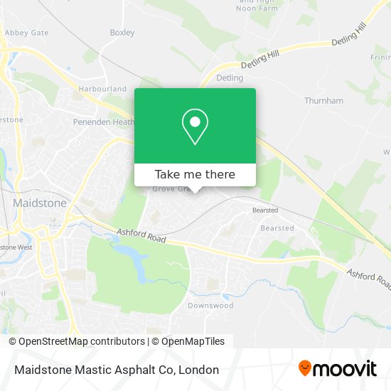 Maidstone Mastic Asphalt Co map