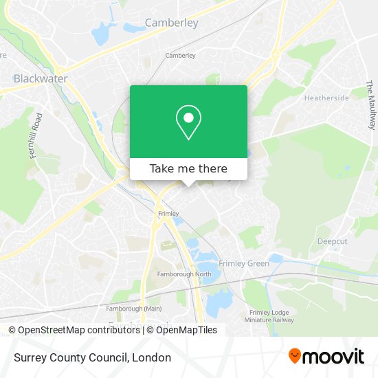 Surrey County Council map