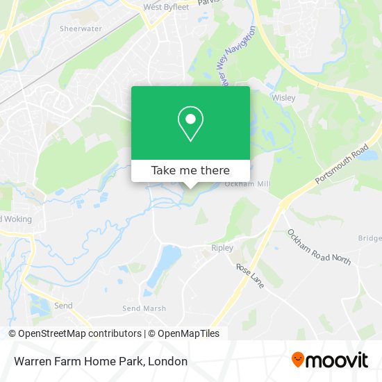 Warren Farm Home Park map
