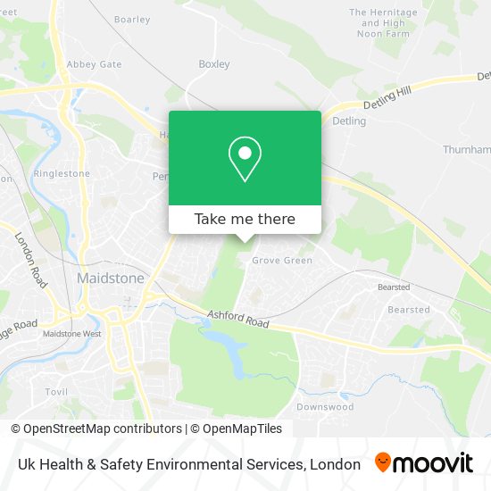 Uk Health & Safety Environmental Services map
