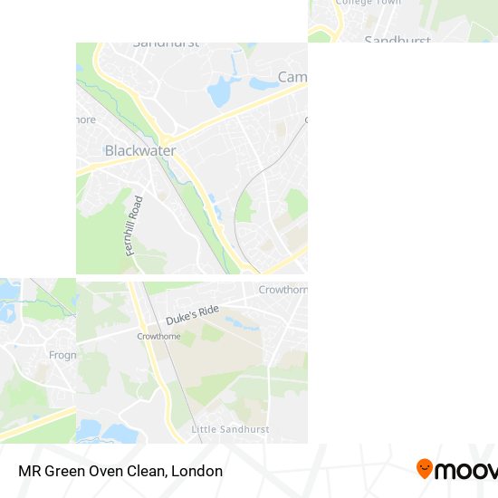 MR Green Oven Clean map