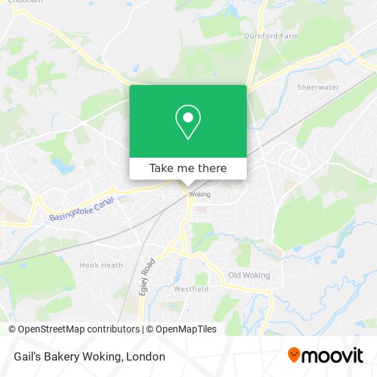 Gail's Bakery Woking map