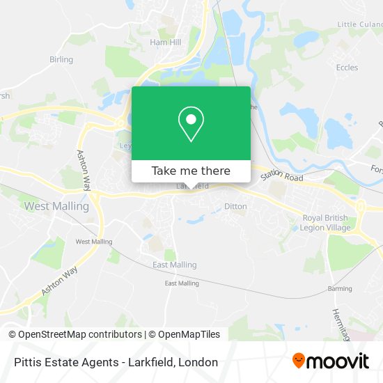 Pittis Estate Agents - Larkfield map