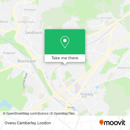 Ovenu Camberley map