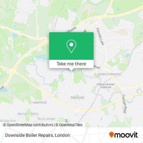 Downside Boiler Repairs map