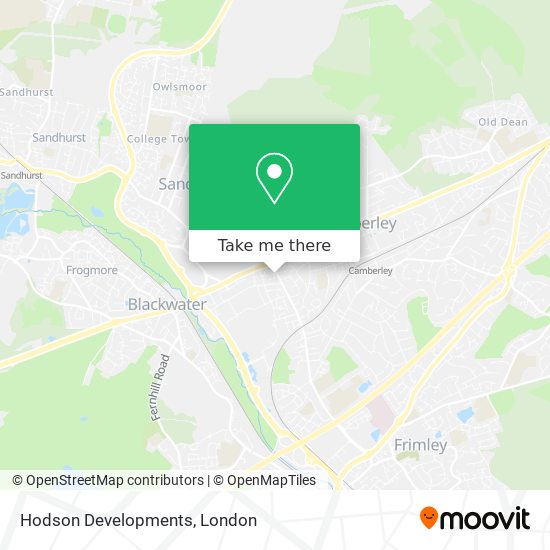 Hodson Developments map