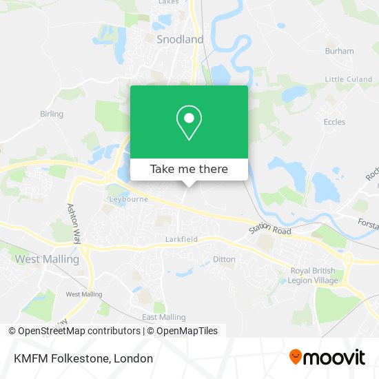 KMFM Folkestone map